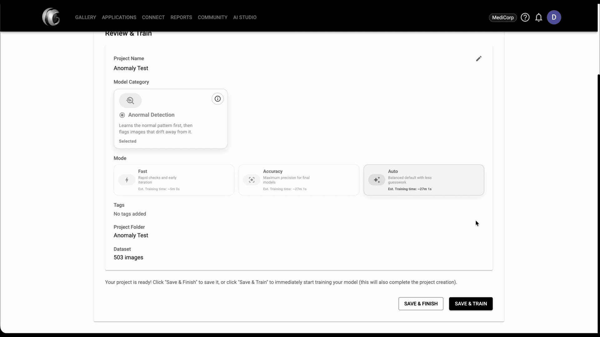 Review step screenshot