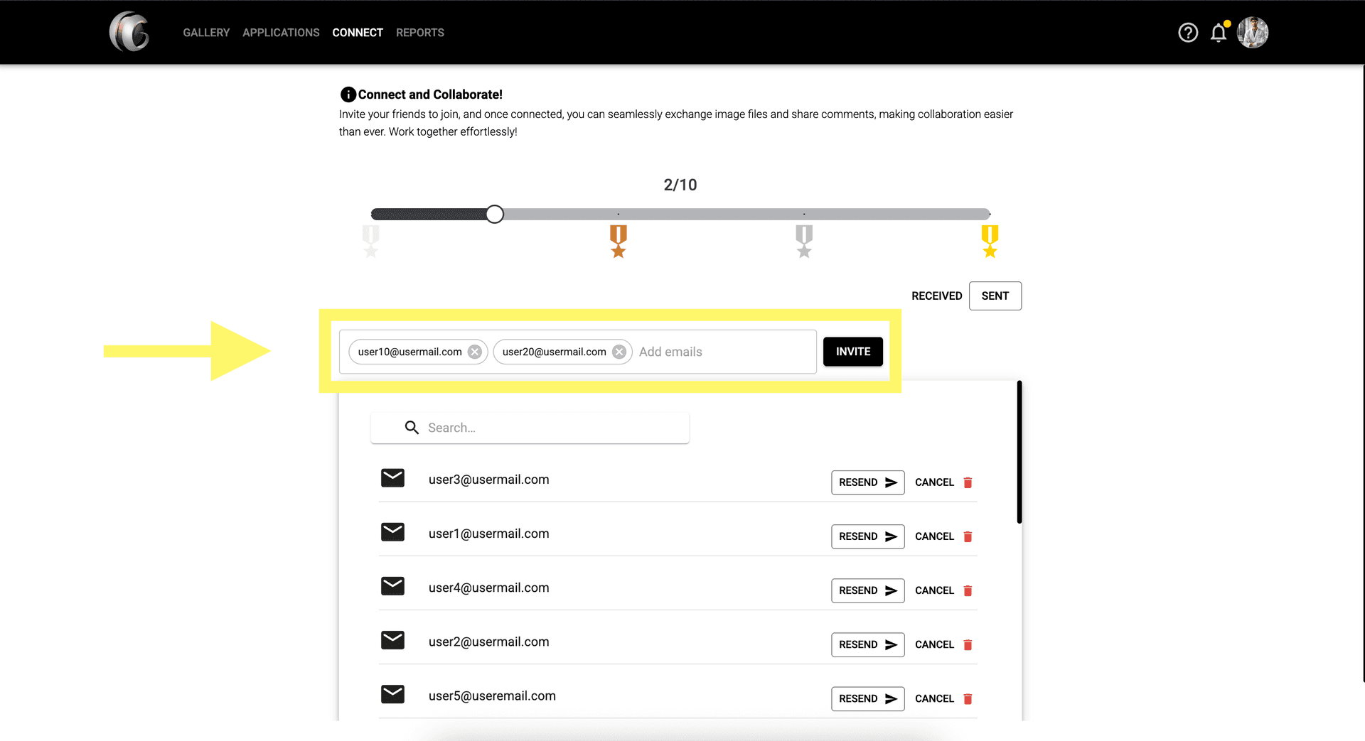 Step 3: 发送连接请求并等待接受。