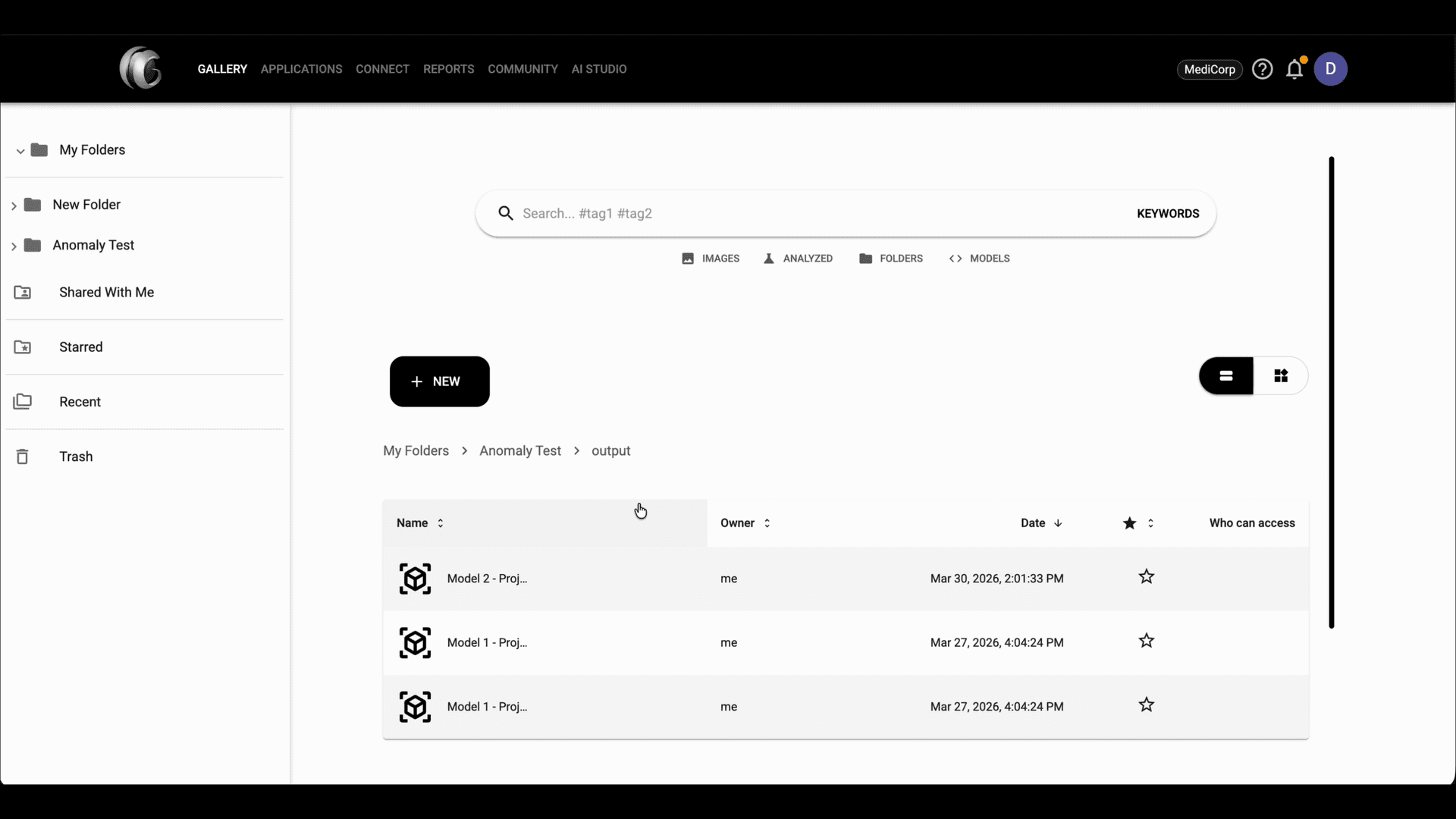 Step 11 image about Primeros pasos con AI Studio tutorial Step 11: Abre la carpeta output y selecciona uno de los archivos de modelo generados que guardó el proyecto.